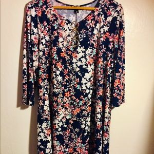 ROZ & ALI Super Sweet 🍭 A-line Floral 🌸 dress